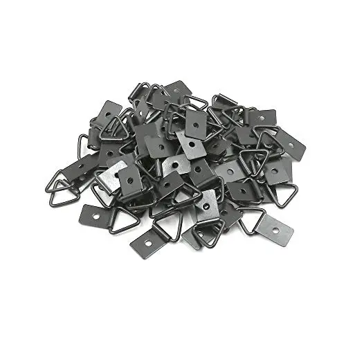 HONJIE Triangle D-Ring Picture Photo Frame Hangers Single Hole (35mmx19mm)-100pcs