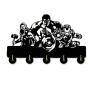 The Hulks Key Rack Holder Wall Hanger Wall Hook Key Hanger Rack Hanger Wall Art Adhesive Sticker Solid Wood Hooks Wall Door Clothes Coat Hat Hanger Kitchen Bathroom Rustproof Hook