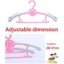 10pcs Random Color Adjustable Clothes Hanger Rack Plastic Towel Display Hanger for Baby Adults Children Kids Clothing Drying Rack Hanging