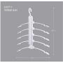 Clothes Hangers Multi-Function 5 Hook Coat Pants Drying Rack Plastic Storage Hanger Space Saving Organizer Hangers for Clothes