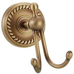 Yardwe Retro Bronze Coat Hook Single Hanging Clothes Hanger Antique European Wall Mounted Hanger