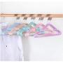 10pcs/lot Stainless Steel Clothes Hanger Non-Slip Space Saving Clothes Hangers with Hook Closet Organizer Drying Racks Random Color