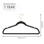 MIZGI Premium Velvet Hangers (Pack of 50) Heavyduty - Non Slip - Velvet Suit Hangers Black - Gold Hooks,Space Saving Clothes Hangers (Black) MIZGI Premium Velvet Hangers (Pack of 50) Heavyduty - Non Slip - Velvet Suit Hangers Black - Gold Hooks,Space Saving Clothes Hangers (Black)