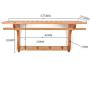 COAT RACK Creative Multifunctional Wall-mounted, Wall Clothes Hook, Wall Storage Rack With 4 Hooks And Clothes Hanger, Home Decoration For Entryway Bedroom
