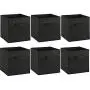 Maogear 6pcs Non-Woven Fabrics Storage Boxes Black Maogear 6pcs Non-Woven Fabrics Storage Boxes Black