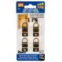 HangZ 10001 Flat Mount Wire 1-Hole D-Ring Picture Hangers, 25lb, 4-Pack