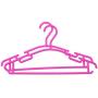 YZFGY 10Pcs Set Portable Children Clothes Hanger Toddler Baby Clothes Coat Plastic Hangers Hook Household for Kids Clothing Organizer Clothes Hanger (Color : Pink)
