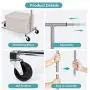 Bextsware Expandable Double Rod Clothing Garment Racks On Wheels, Heavy Duty Hanging Clothes Organizer Stand Adjustable Rolling Rack, Chrome Bextsware Expandable Double Rod Clothing Garment Racks On Wheels, Heavy Duty Hanging Clothes Organizer Stand Adjustable Rolling Rack, Chrome