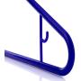 HANGERWORLD 20 Blue 16inch Plastic All Purpose Coat Clothes Garment Pant Skirt Bar Hangers Loop Hooks