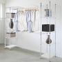 CoziNest Expandable Closet Organizer Free Standing Clothes Hanger Rack Shelves Heavy Duty