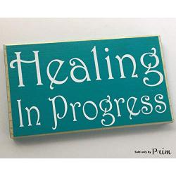 Healing In Progress Session Do Not Disturb Spa Salon 8x6 (Choose Color) Rustic Sign Welcome Home Office Door Hanger Custom