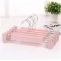 10pcs Hangers for Clothes Plastic Clip Stand Hanger Pants Skirt Kid Clothes Adjustable Pinch Grip Random Color