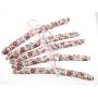 Crystal Lin Cotton Padded Hanger Clothes, Patterned, Soft, 5pc (Patterned17)