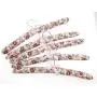 Crystal Lin Cotton Padded Hanger Clothes, Patterned, Soft, 5pc (Patterned17)