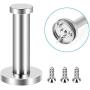 4 Pack Stainless Steel Wall-Mount Robe Towel Hook Towel Wall Hook for Bathroom Kitchen Clothes Key Hat Bag Hanger Rack Holder