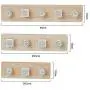 Wood Hangers - Nordic Wood Coat Hanger Wall Hook Home Decorative Clothes Hangers Key Holder Wall Mounted Coat Rack Key Hanger Wall Shelf