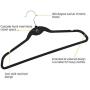 10Pcs Non Slip Velvet Suit Clothes Hangers Wardrobe Home Organizer