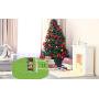 Lazan Wreath Storage Bag Up to 31Inch Christmas Wreath Container Holiday Ornament Storage Boxes with Clear Window and Card Slot - with Gift Decor Ribbons(Green, 31")