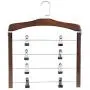Hangers Pack of 2 Clothes Pants Hangers 4 Layers Wooden Pant Slack Hangers Closet Storage Organizer Multifunctional Hanger Non-Slip Suit Hangers (Color : Retro with Clips, Size : 38cm) Hangers Pack of 2 Clothes Pants Hangers 4 Layers Wooden Pant Slack Hangers Closet Storage Organizer Multifunctional Hanger Non-Slip Suit Hangers (Color : Retro with Clips, Size : 38cm)