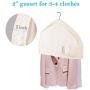 MISSLO Cotton Shoulder Covers for Clothes Hanging Breathable Garment Bag Clothing Dust Protector Closet Storage with 2" Gusset for Suit, Jacket, Shirt, Coat, Dress (Set of 12)