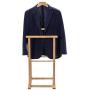 Wood Valet Stand Coat Rack Executive Clothes Suit Hanger