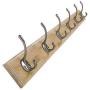 LAXF-Wall Coat Racks with Hooks/Hangers Coat Rack Bamboo Clothes Hook Dorm Room Bedroom on The Wall Wall-Mounted Hook Hanger Multifunction Straight Edge Bamboo Color (Size : 74cm)