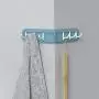 6 Hooks Wall Mounted Clothes Hats Hanger Portable Bathroom Accessory Towel Rack Holder Well Made Easy to Use - Light Pink 6 Hooks Wall Mounted Clothes Hats Hanger Portable Bathroom Accessory Towel Rack Holder Well Made Easy to Use - Light Pink