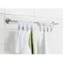 WJL Bathroom Racks Cloth Hanger Clothespin Travel Portable Folding Cloth Socks Drying Hanger with 4 Clips and a Closable Storage Bags, Pack of 2