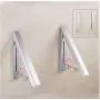 2pcs Portable Foldable Retractable Bathroom Balcony Wall-Mounted Clothes Hanger Laundry Rack Decoration 2pcs Portable Foldable Retractable Bathroom Balcony Wall-Mounted Clothes Hanger Laundry Rack Decoration