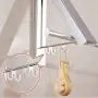 GGYDD Expandable Metal Wall Mount Drying Rack, Heavy Duty Folding Clothes Bar, Garment Rack Hanger Double Rail Closet Space Saver-a 32.5cm