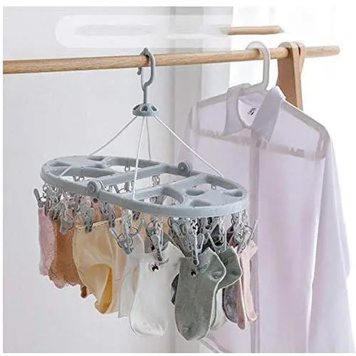 2pcs Random Color Foldable Round Clothes Hanger Rack Socks Clips Suitable for Travel and Home use. Home Travel, Home, etc Laundry 2pcs Random Color Foldable Round Clothes Hanger Rack Socks Clips Suitable for Travel and Home use. Home Travel, Home, etc Laundry