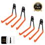 ONEPENG Heavy Duty Garage Storage Steel Utility Hooks Wall Mount Tool Holder U-Hooks for Home Garage Storage Organizer Garden Tools Shovels Rake Stroller Ladder