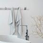 Amzdeal Wall Mounted Coat Rack - 8 Pegs 24" Modern Hook Rail for Clothes Caps Hats Belts Keys, Anti-Rust, Sturdy, Heavy Duty, 304 Stainless Steel, Silver, Can Hold 30kg