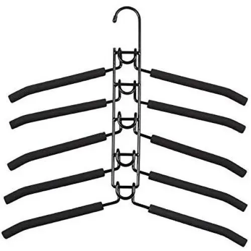 2pcs Multi-Layer Anti-Slip Clothes Hangers Save Space 5 in 1 Metal Laundry Rack Storage for Shirt Sweater Suit Dress Coat 2pcs Multi-Layer Anti-Slip Clothes Hangers Save Space 5 in 1 Metal Laundry Rack Storage for Shirt Sweater Suit Dress Coat