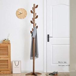 GJM Shop Bedroom Solid Wood Coat Rack Landing Hall Simple Clothes Hanger Entrance Oak Creative Vertical Racks 1864545cm (Color : 2)