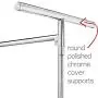Only Hangers Heavy Gauge Clear Z Rack Cover with Zipper Plus a Pair of Round Tubing Cover Support Brackets - Combo Kit fits all 5 Wide Z Racks (Note: Z Racks Sold Separately) …