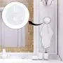 uxcell 6 Pcs Suction Cup Hooks 1.2 Inch Wall Hooks Hangers Removable Kitchen Bathroom Wall Vacuum Holder for Smooth Tile Glass and Mirror Clear