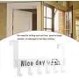 Art Over Door Hook Keys Hook Hanger 6 Hook Rack Clothes Holder for Closet Cabinet Door Wall Decor(White) Art Over Door Hook Keys Hook Hanger 6 Hook Rack Clothes Holder for Closet Cabinet Door Wall Decor(White)