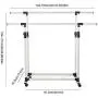 GaGa Portable Adjustable Garment Clothes Double Rail Rack Rolling Hanger Organizer Heavy Duty with Wheels