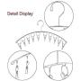 YIHONG 2 Pack Stainless Steel Laundry Drying Rack Clothes Hangers with 10 Clips for Drying Socks,Underwear,Towel,Scarf,Sock Hanger,Gloves,Mitts,Hat,Diapers