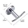 HomGif Double Robe Hook Coat Towel Hat Hanger Heavy Duty Wall Mount for Bathroom and Bedroom SUS 304 Stainless Steel Bright Polished