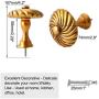 uxcell Curtain Tieback Hooks Metal Vintage Tassel Drapery Holder Window Holdbacks Wall Hooks Clothes Hanger Gold Tone 2pcs