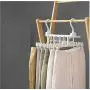 2PC Magic Cloth Hangers for Clothes Rack Organizer Wardrobe Closet Bedroom Accessories Space Saving Clothing Hanger with Hook Closet