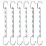 6pcs Multi-Port Support Clothes Hanger Multifunctional Clothes Drying Rack Metal Hangers Organizer Storage Rack for Space Saving