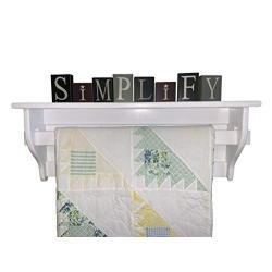 Quilt Rack Hanger with Shelf