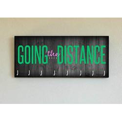 Race Medal Holder/Running Medal Hanger GOING THE DISTANCE- Wood Wall Mounted Medal Organizer. CUSTOMIZATION Available
