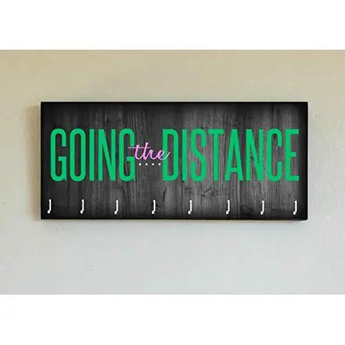 Race Medal Holder/Running Medal Hanger GOING THE DISTANCE- Wood Wall Mounted Medal Organizer. CUSTOMIZATION Available Race Medal Holder/Running Medal Hanger GOING THE DISTANCE- Wood Wall Mounted Medal Organizer. CUSTOMIZATION Available