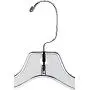 SSWBasics Dress Hangers - Clear Plastic - 17 inch - Case of 20