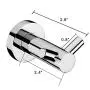 CRW Chrome Bathroom Hooks Double Bath Towel Robe Holder Door Hanger Wall Mounted Stainless Steel for Hanging 90010 (2 Pack Hooks)