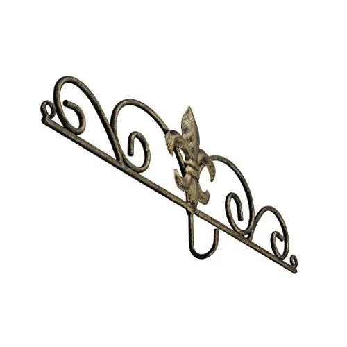 Decorative Fleur De Lis Wall Mounted Metal Calendar Hanger / Hook